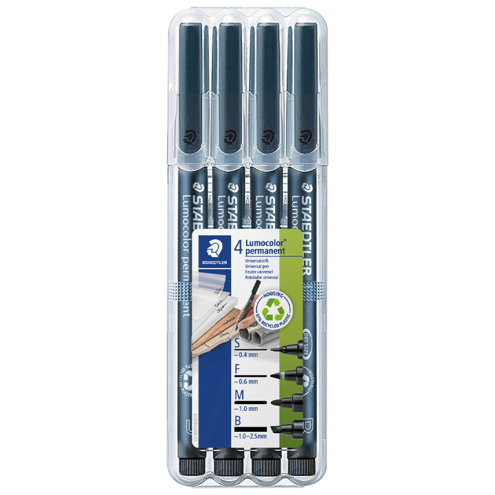 4-pack Lumocolor permanent in the group Pens / Office / Markers at Pen Store (111029)