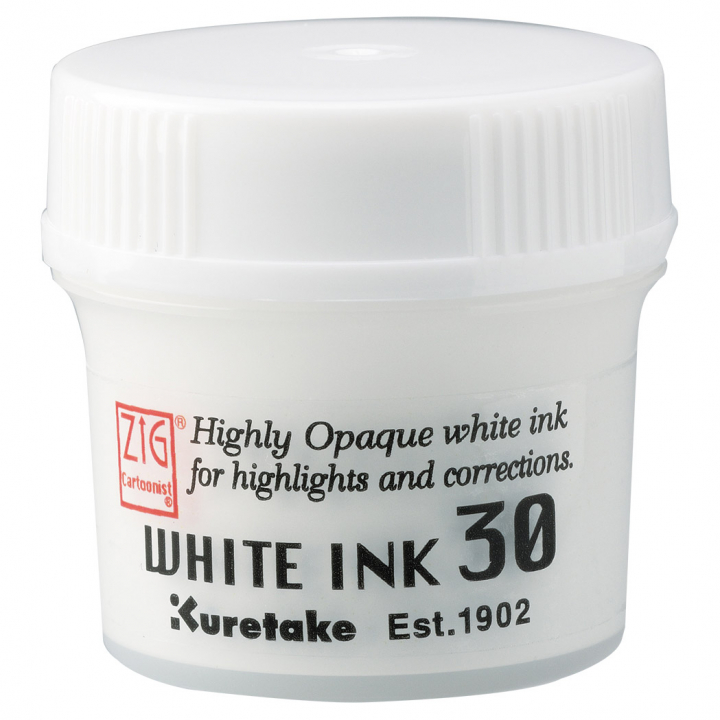 Cartoonist Ink 30 ml White in the group Art Supplies / Artist colours / Ink at Pen Store (111792)