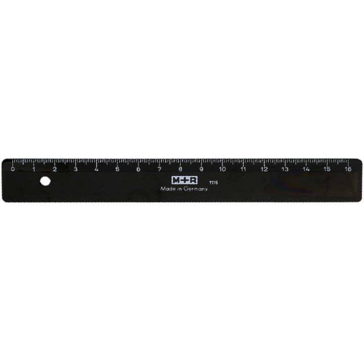 Ruler Plastic Black 16 cm in the group Hobby & Creativity / Hobby Accessories / Rulers / Plastic ruler at Pen Store (112557)