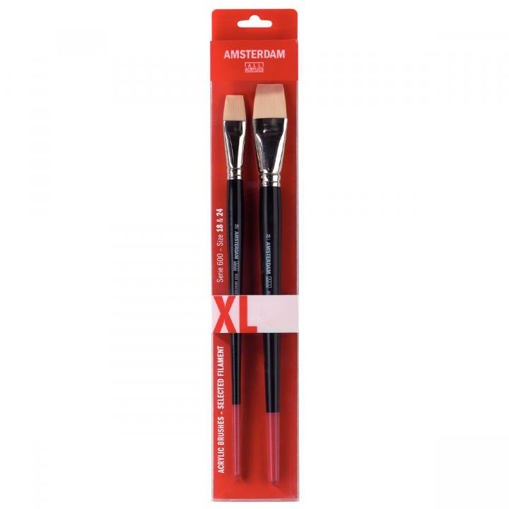Series 600 Brush Flat Set XL in the group Art Supplies / Brushes / Acrylic Brushes at Pen Store (125692)