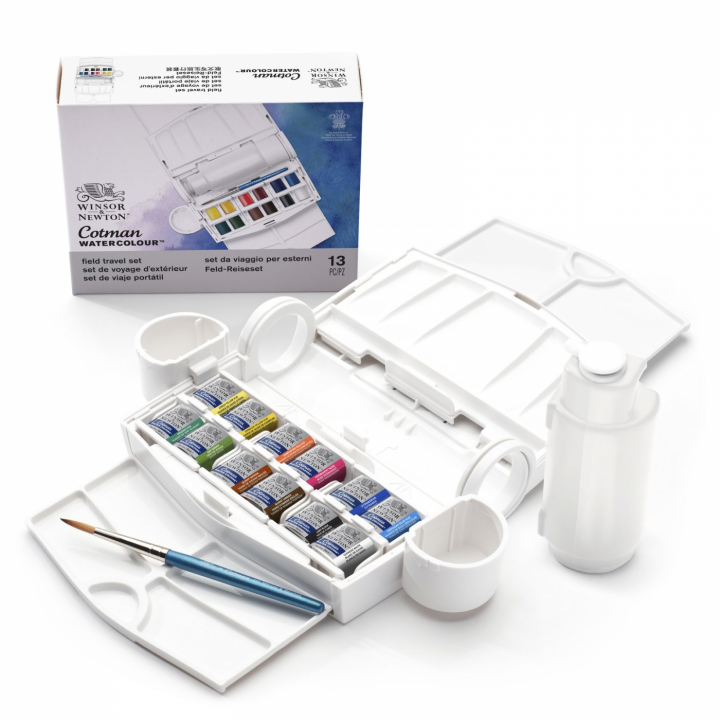 Cotman Water Colors Field Travel set in the group Art Supplies / Artist colours / Watercolor Paint at Pen Store (125827)