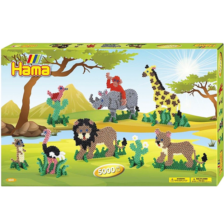 Midi Gift Box Safari 5000 pcs in the group Kids / Fun and learning / Tube beads and pegboards / DIY kit tube beads at Pen Store (126131)