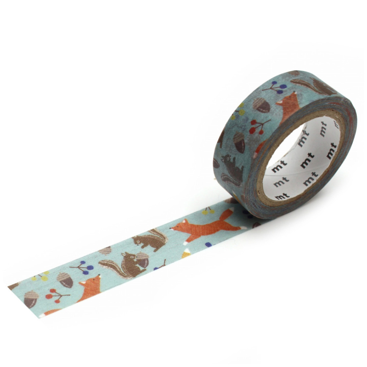 Washi-tape Fox & Squirrel in the group Hobby & Creativity / Hobby Accessories / Washi Tape at Pen Store (126395)