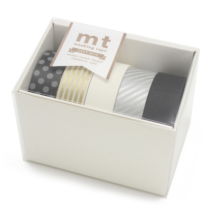 Washi-tape Gift Box Monotone in the group Hobby & Creativity / Hobby Accessories / Washi Tape at Pen Store (126398)
