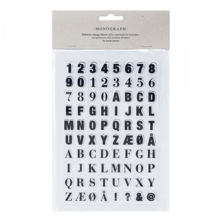 Stamp Sheet Letters & Numbers in the group Hobby & Creativity / Organize / Home Office at Pen Store (126447)