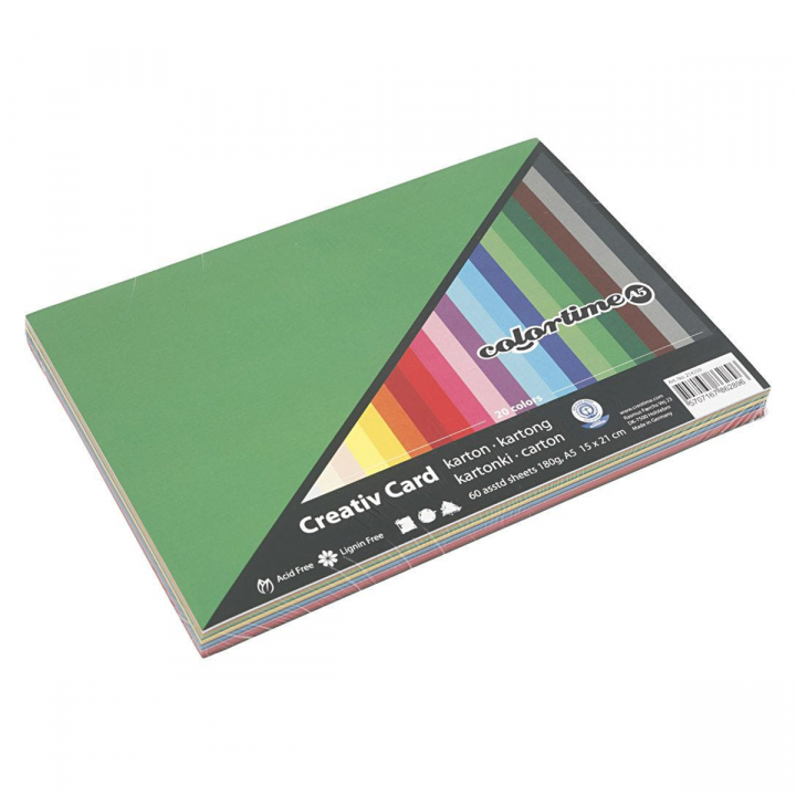 Colored paper basic A5 180 g in the group Hobby & Creativity / Create / Crafts & DIY at Pen Store (126471)