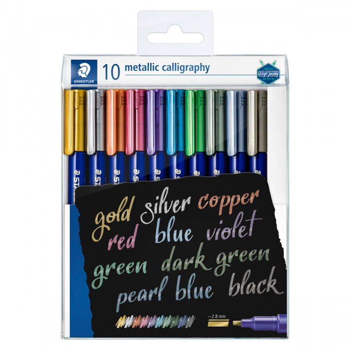 Kalligrafi set Metallic 10-pack in the group Hobby & Creativity / Calligraphy / Calligraphy Pens at Pen Store (126596)