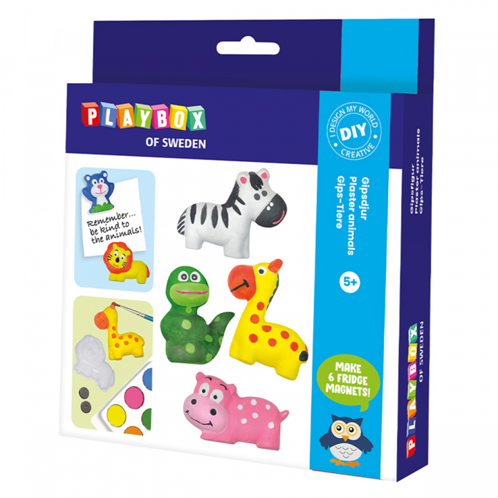 Craft set Painting Plaster Animals in the group Kids / Fun and learning / Craft boxes at Pen Store (126883)