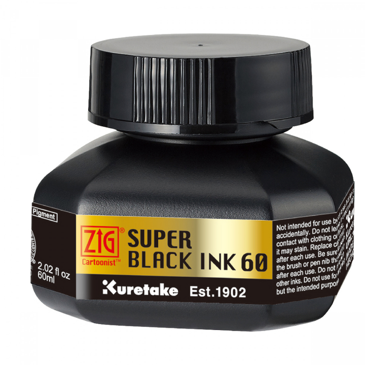 Cartoonist Super Black Ink 60 ml Black in the group Art Supplies / Artist colours / Ink at Pen Store (126932)