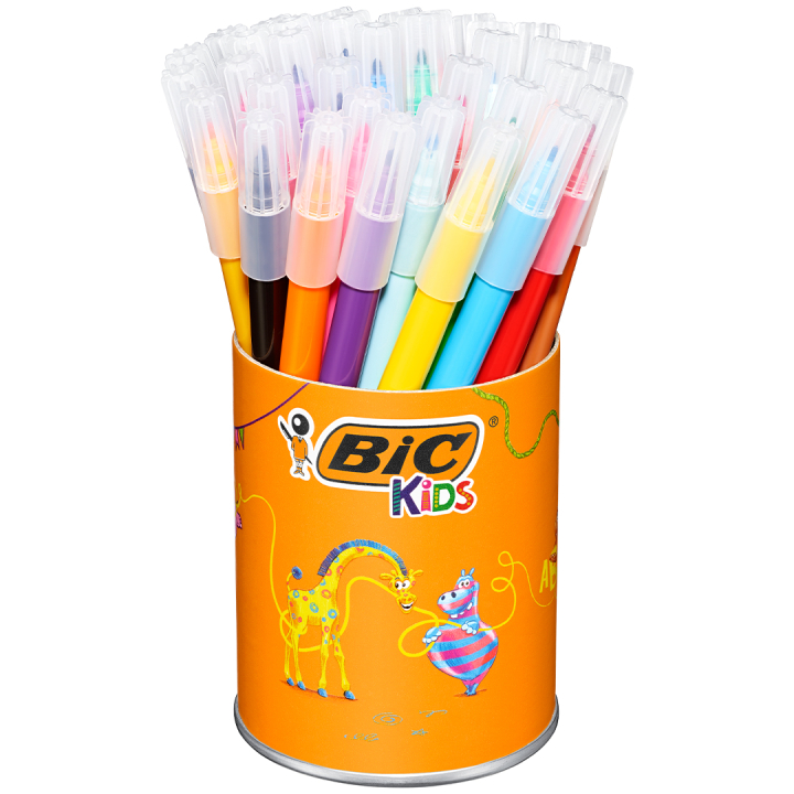 Kids Visa Plastic Pot Felt-tip pens Set of 36 in the group Kids / Kids' Pens / Felt Tip Pens for Kids at Pen Store (126955)