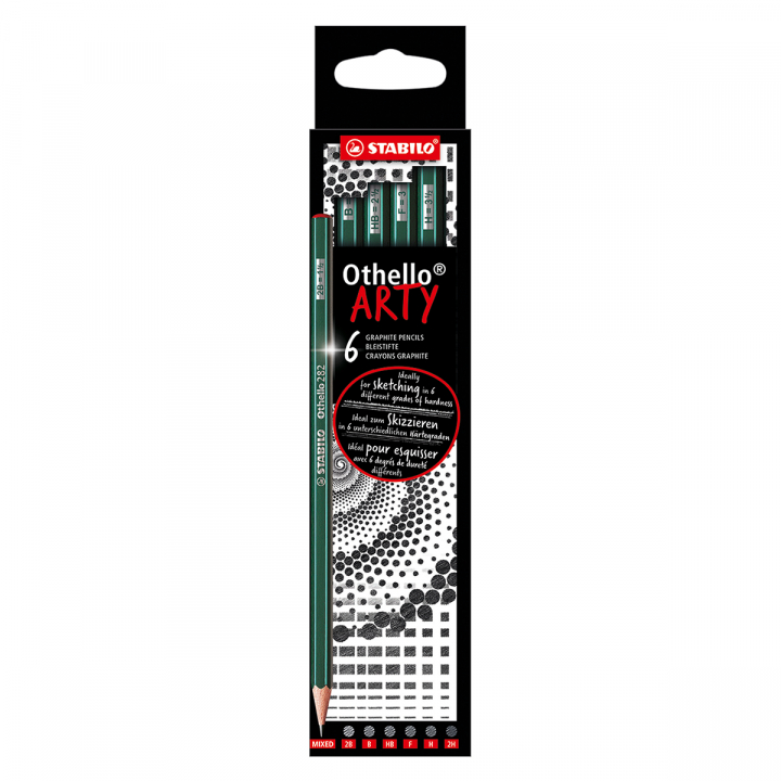 Othello Arty Graphite Pencil B+H 6 pcs in the group Pens / Writing / Pencils at Pen Store (127809)