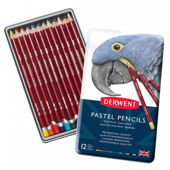 Pastel Coloured Pencils Set of 12 in the group Art Supplies / Artist colours / Pastels at Pen Store (128186)