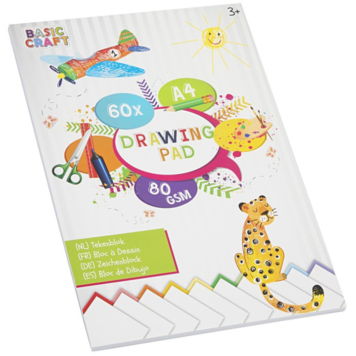 Children's Drawing pad A4, 60 sheet in the group Kids / Fun and learning / Paper & Drawing Pad for Kids / Drawing paper for children  at Pen Store (128569)