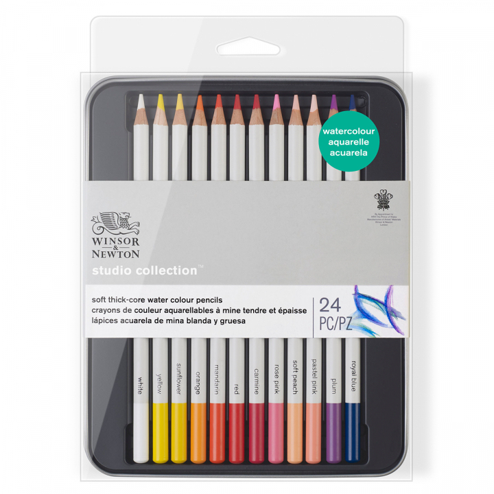 Studio Collection Watercolour Pencils Set of 24 in the group Pens / Artist Pens / Watercolor Pencils at Pen Store (128767)