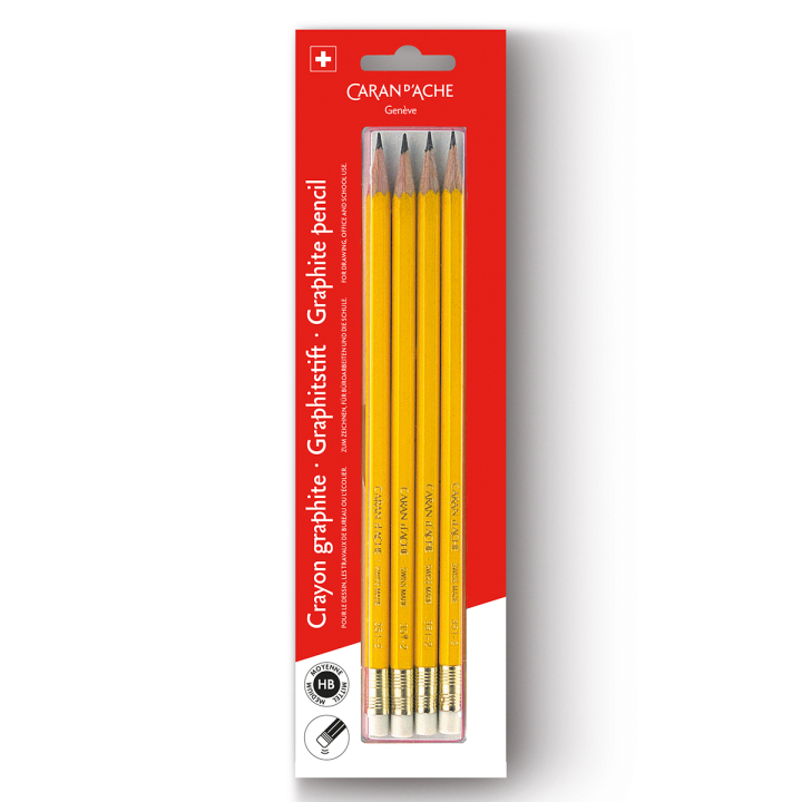 Graphite Pencil 4-pack HB medium in the group Pens / Writing / Pencils at Pen Store (128919)