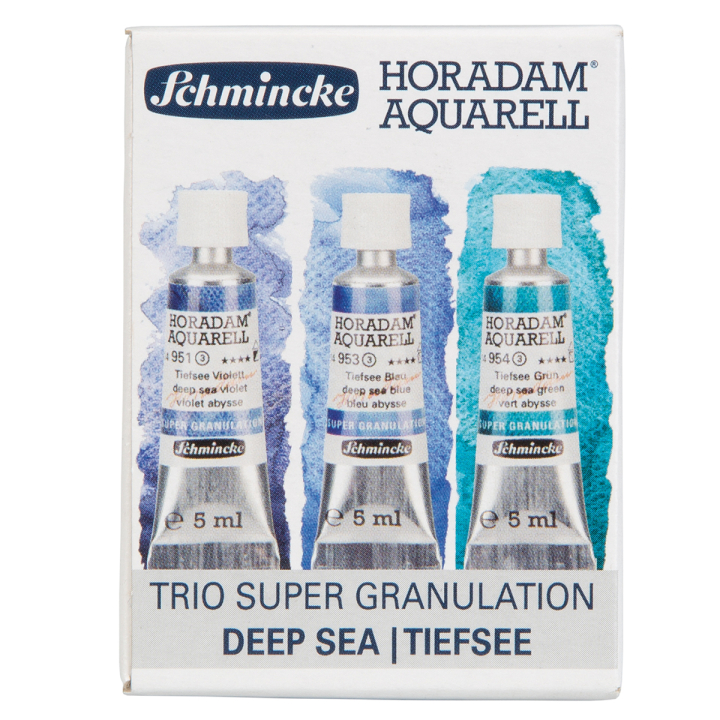 Horadam Super Granulation Set Deep Sea in the group Art Supplies / Artist colours / Watercolor Paint at Pen Store (129297)