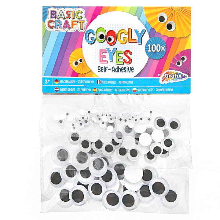 Googly Eyes 100-pack Self-adhesive in the group Hobby & Creativity / Create / Crafts & DIY at Pen Store (129321)