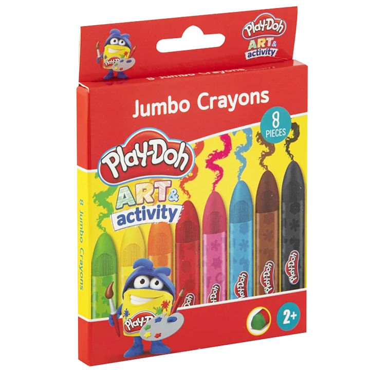 Jumbo Crayons 8-set in the group Kids / Kids' Pens / Crayons for Kids at Pen Store (129341)
