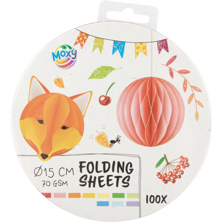 Folding sheets Round 15cm 100-pack in the group Kids / Fun and learning / Paper & Drawing Pad for Kids / Origami pape at Pen Store (129385)