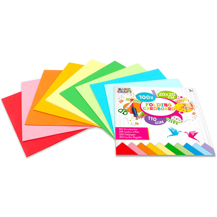 Folding cardboard 20cm 50-pack in the group Kids / Fun and learning / Paper & Drawing Pad for Kids at Pen Store (129387)