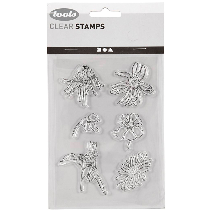 Clear Stamps Flowers in the group Hobby & Creativity / Hobby Accessories / Stamps at Pen Store (130561)