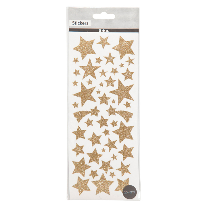 Stickers Gold Stars 2 sheets in the group Kids / Fun and learning / Stickers at Pen Store (130586)