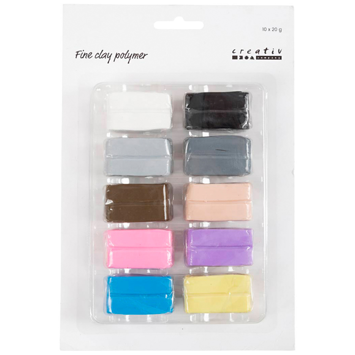 Modelling Clay 10 x 20 g Pastel in the group Hobby & Creativity / Create / Modelling Clay at Pen Store (130627)