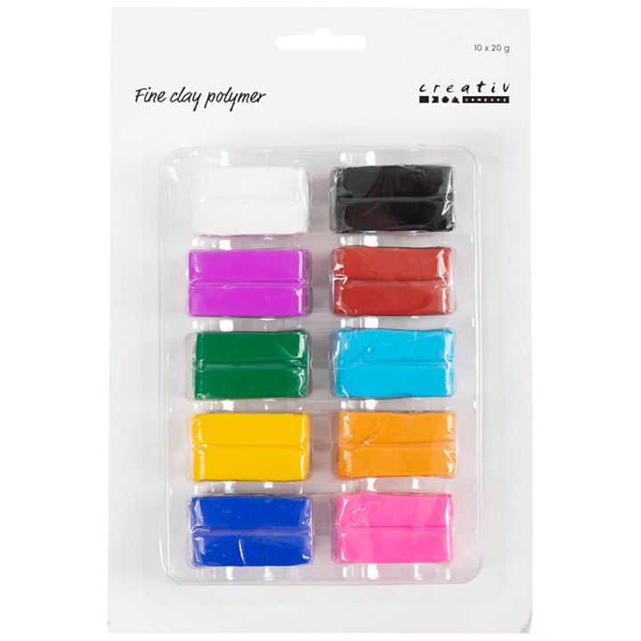 Modelling Clay 10 x 20 g Vibrant in the group Hobby & Creativity / Create / Modelling Clay at Pen Store (130628)