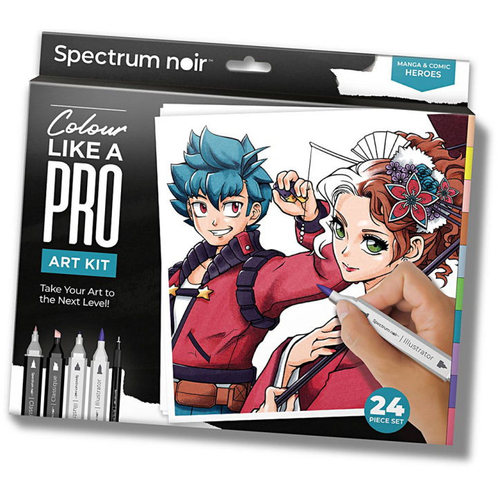 Art Kit 24-set Manga & Comic Heroes in the group Pens / Artist Pens / Illustration Markers at Pen Store (130632)