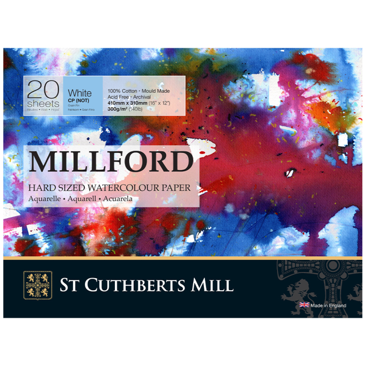 Millford Watercolour paper 410x310 mm 300g CP in the group Paper & Pads / Artist Pads & Paper / Watercolor Pads at Pen Store (130637)