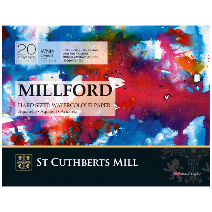 Millford Watercolour paper 310x230 mm 300g CP in the group Paper & Pads / Artist Pads & Paper / Watercolor Pads at Pen Store (130638)