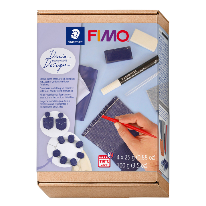 FIMO Soft kit Jeans Effect in the group Hobby & Creativity / Create / Modelling Clay at Pen Store (130650)