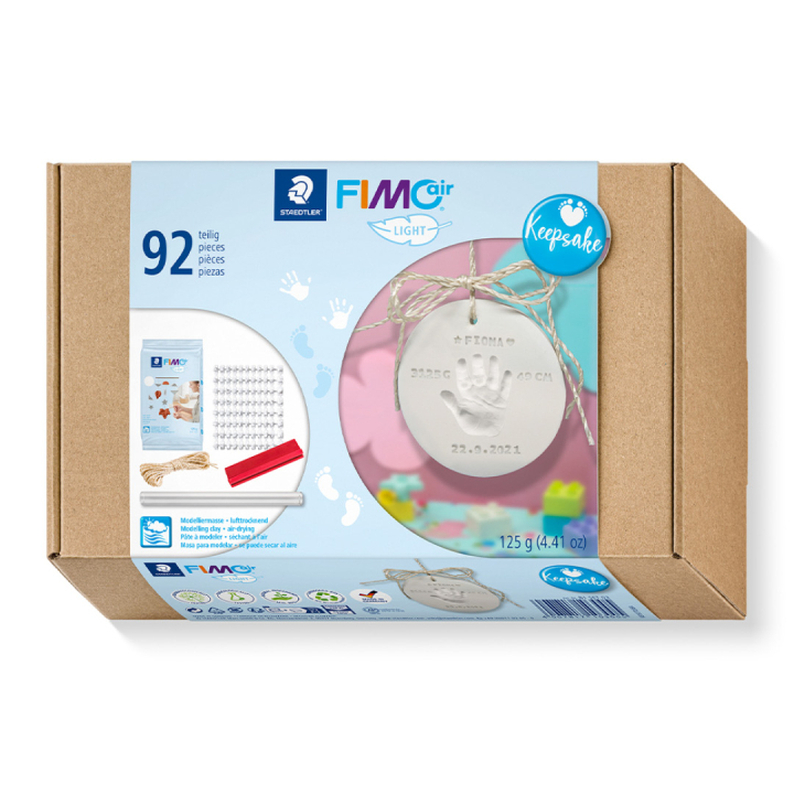 FIMO Air Hand & Footprints Keepsake 92 pieces in the group Hobby & Creativity / Create / Modelling Clay / Air-drying clays at Pen Store (130654)