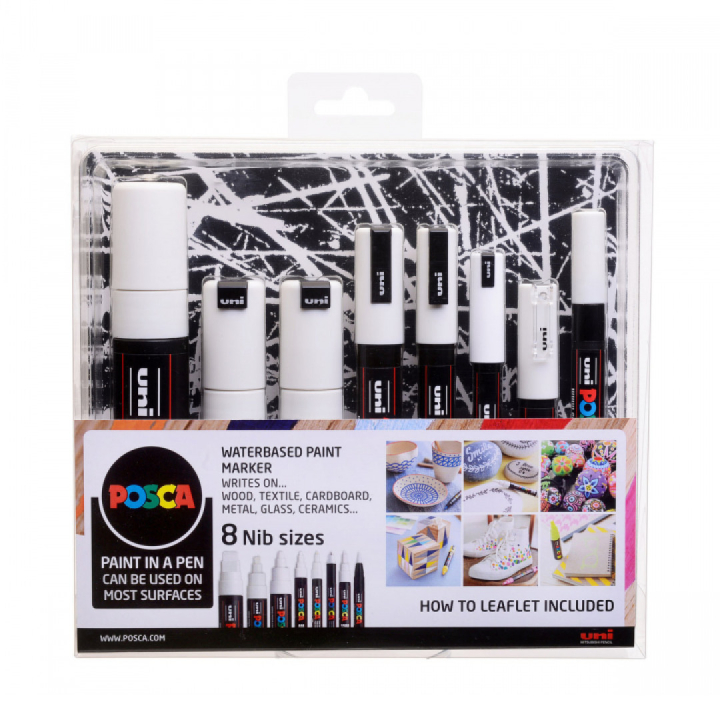 White Set of 8 in the group Pens / Artist Pens / Acrylic Markers at Pen Store (130694)