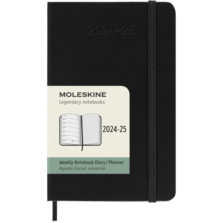 Planner 18M WeekNote Hard Cover Pocket Black in the group Paper & Pads / Planners / 18-Month Planners at Pen Store (130882)