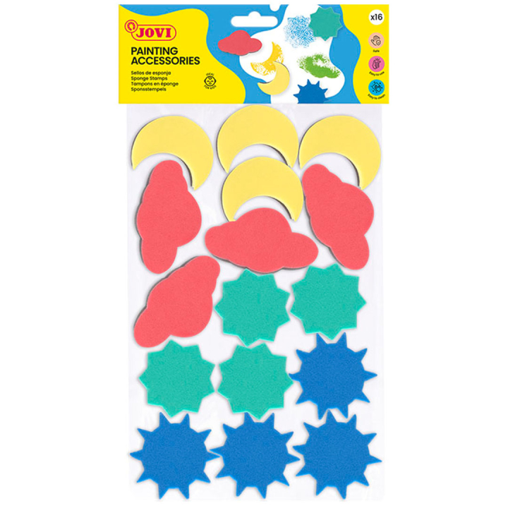 Foam stamps Pack of 16 in the group Kids / Kids' Paint & Crafts / Paint Brushes for Kids at Pen Store (131143)