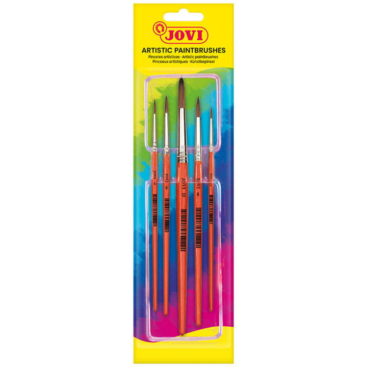 Paint Brushes for Kids 5 sizes in the group Kids / Kids' Paint & Crafts / Paint Brushes for Kids at Pen Store (131252)