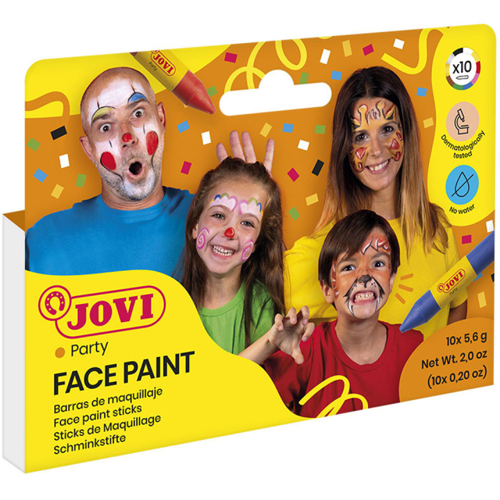 Face Crayons Pack of 10 in the group Kids / Kids' Paint & Crafts / Face paint at Pen Store (131273)