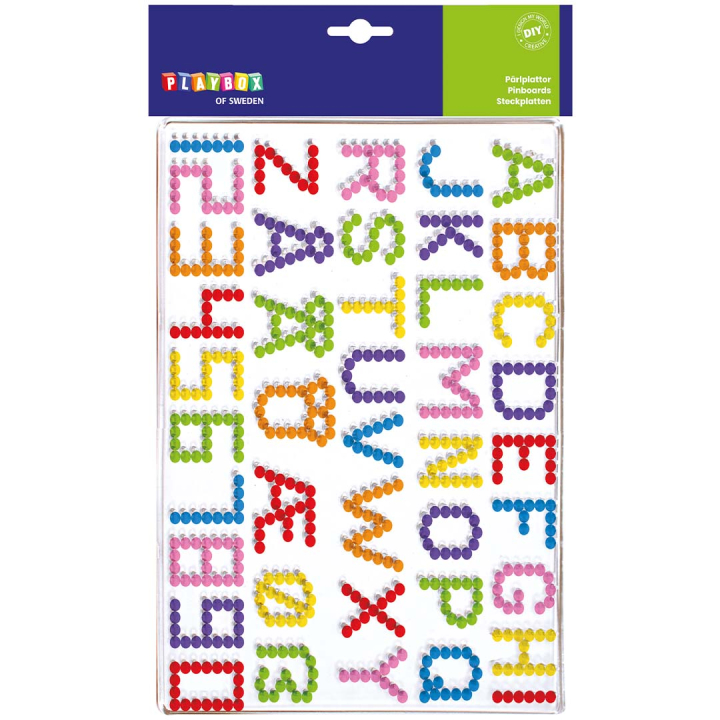 Pinboards letters & numbers in the group Kids / Fun and learning / Beads and pegboards at Pen Store (131301)