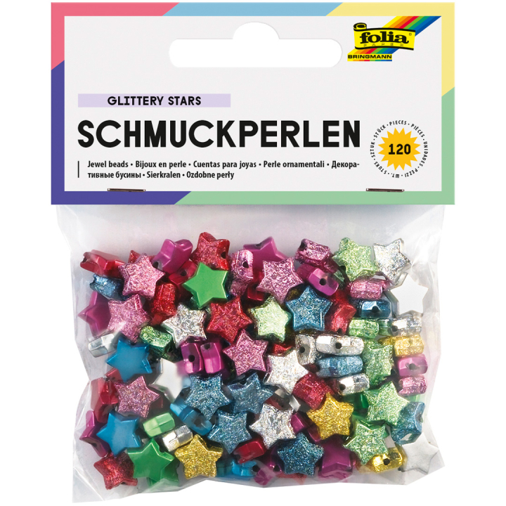 Jewel Beads star 160-pack in the group Kids / Fun and learning / Jewelry making for children at Pen Store (131535)