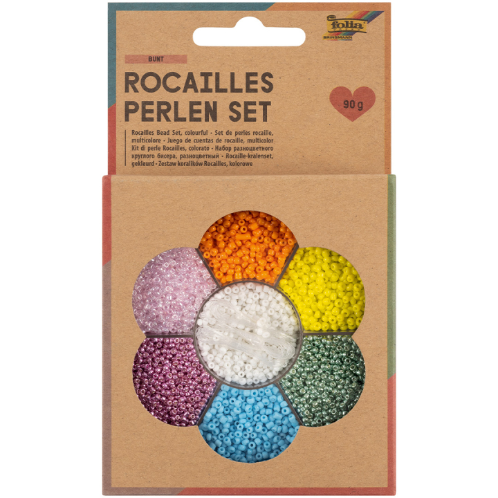 Rocailles beads set Mixed Colours  in the group Kids / Fun and learning / Jewelry and pearls  for children / DIY kit at Pen Store (131536)