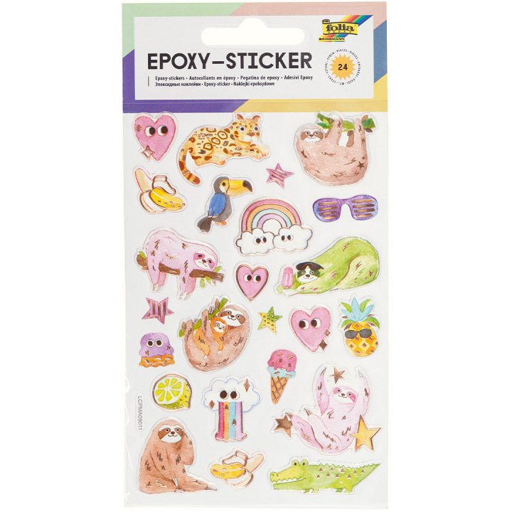 Epoxy stickers Summer 1 Sheet in the group Kids / Fun and learning / Stickers at Pen Store (131541)