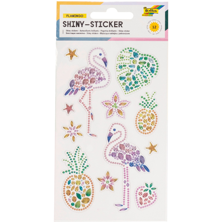 Diamond Sticker Flamingo 1 Sheets in the group Kids / Fun and learning / Stickers at Pen Store (131551)