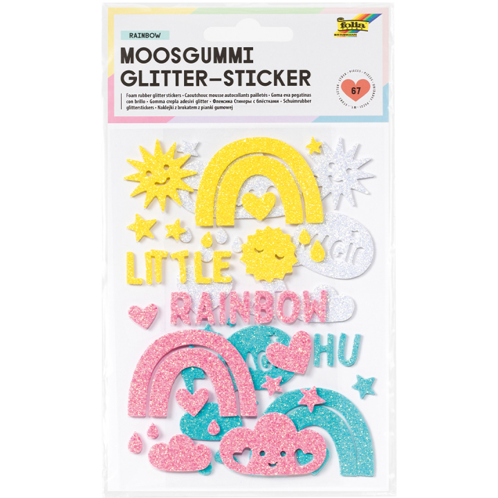 Foam rubber stickers Rainbow 2 Sheets in the group Kids / Fun and learning / Stickers at Pen Store (131584)