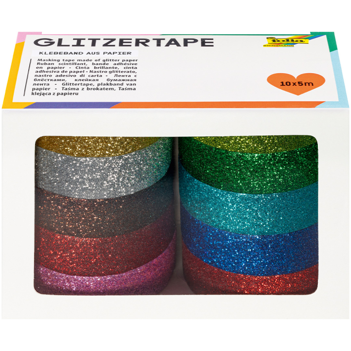 Glitter-Tape 10-pack in the group Hobby & Creativity / Hobby Accessories / Tape at Pen Store (131603)