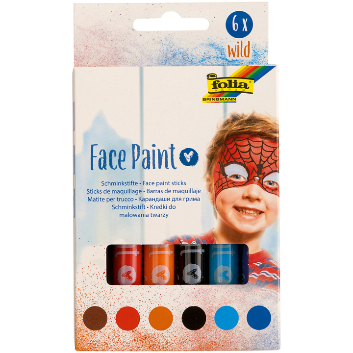 Face Paint Kit Wild 6-pack in the group Kids / Kids' Paint & Crafts / Face paint at Pen Store (131623)