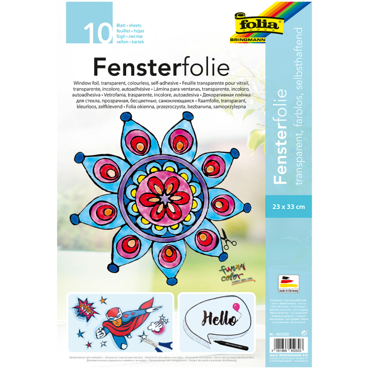 Window foil transparent 10 Sheets in the group Kids / Fun and learning / Paper & Drawing Pad for Kids at Pen Store (131630)