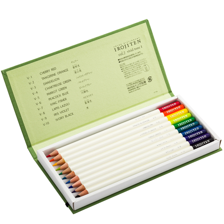 Pencil Irojiten set Vivid Tone in the group Pens / Artist Pens / Colored Pencils at Pen Store (131693)