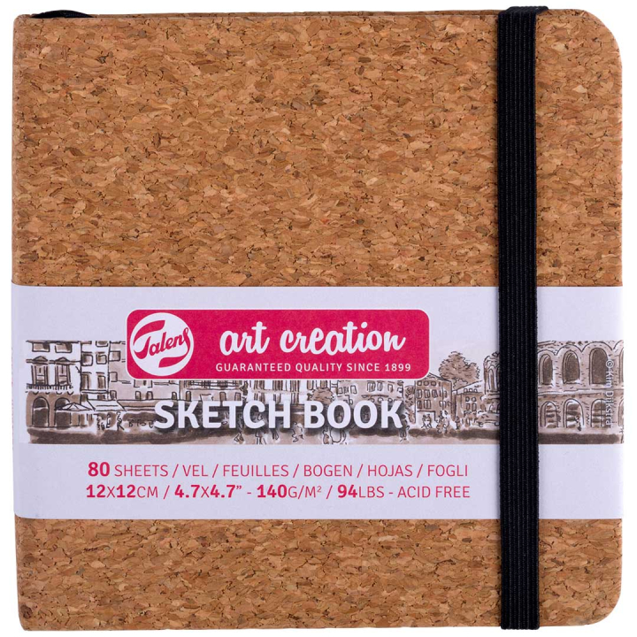Sketchbook Cork 12x12 cm in the group Paper & Pads / Artist Pads & Paper / Sketchbooks at Pen Store (131857)