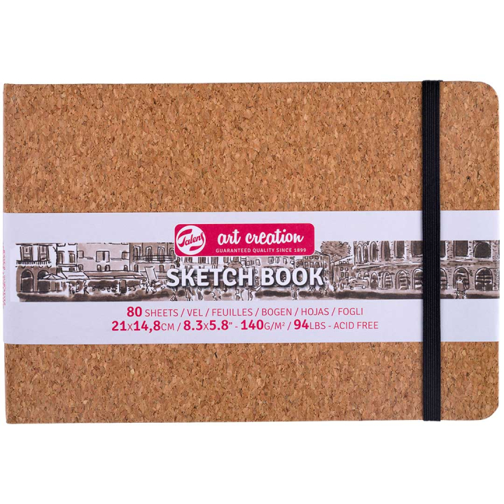 Sketchbook Cork 21x15 cm in the group Paper & Pads / Artist Pads & Paper / Sketchbooks at Pen Store (131859)